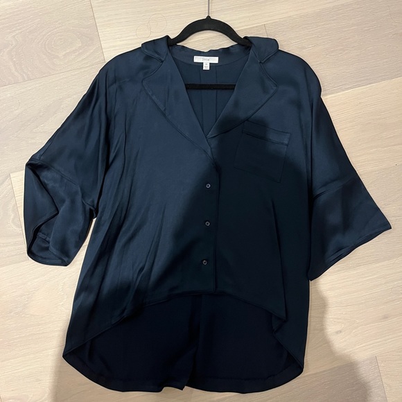 Navy Blue Blouse - Picture 1 of 3